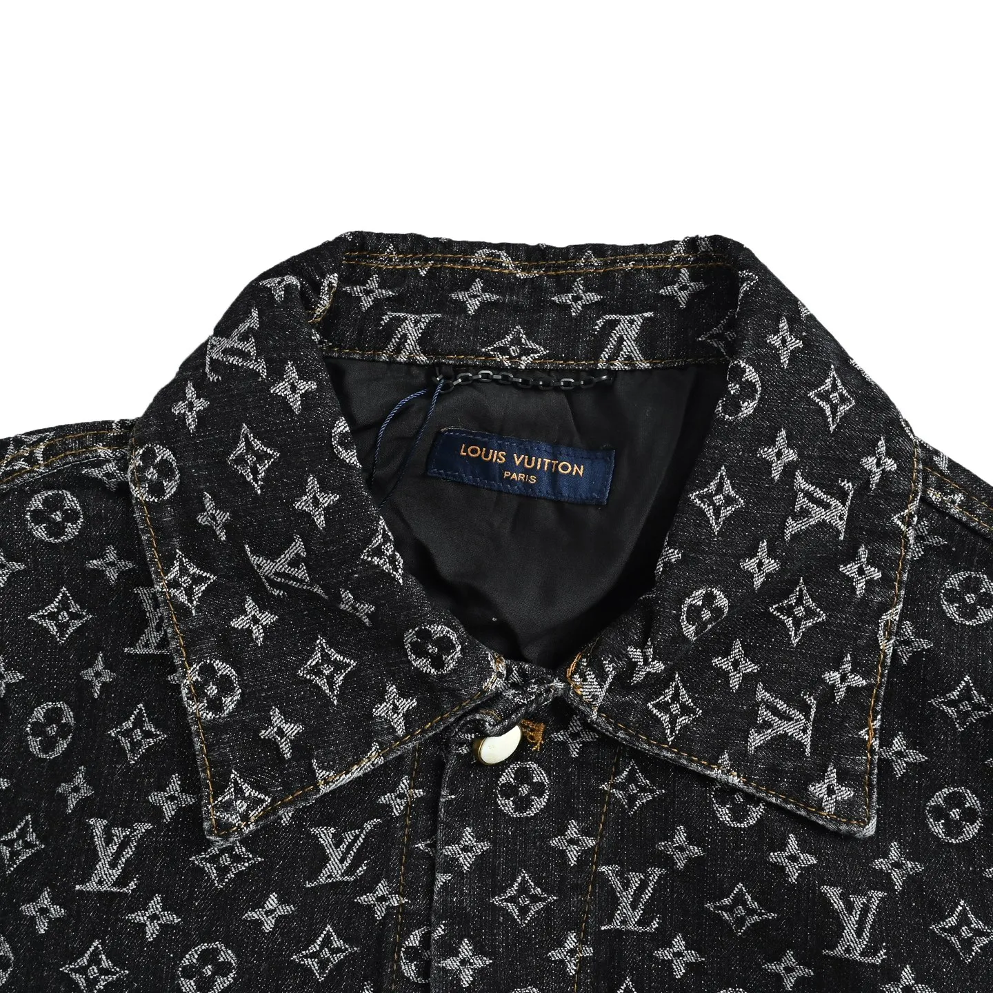 Louis Vuitton/Louis Vuitton 24Fw FA all-over printed old flower jacquard denim jacket
